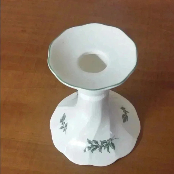 Nikko Happy Holidays 1 Candle Holder Christmas Discontinued Pattern - Picture 1 of 4